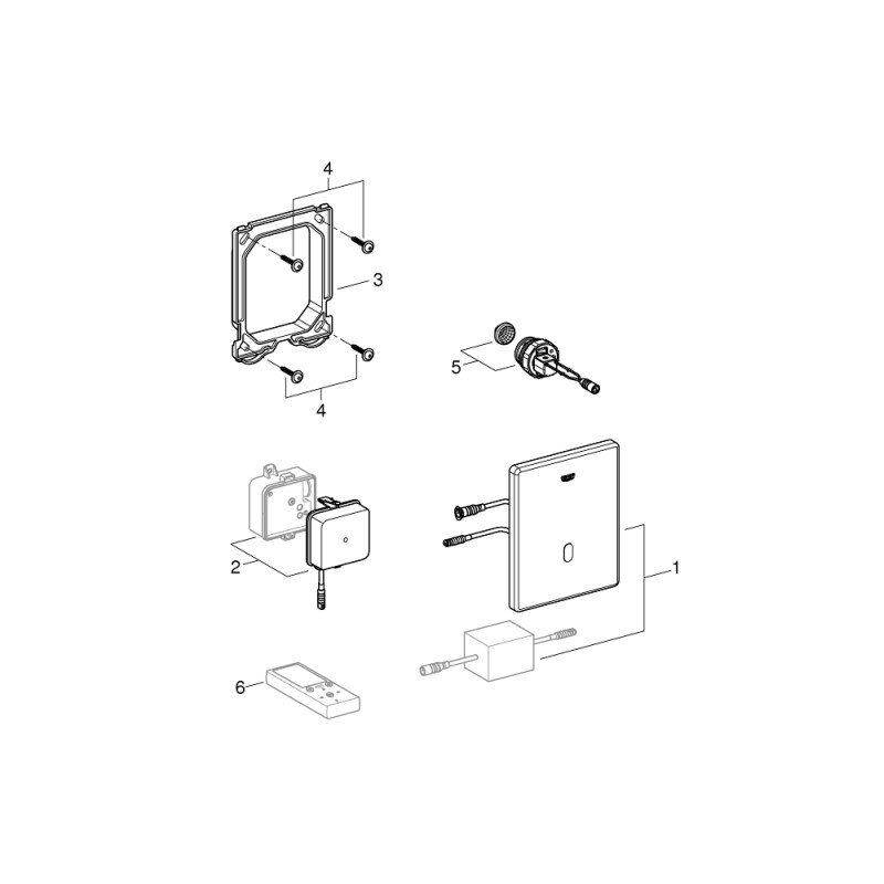 Tectron Skate elektronisk armatur urinal