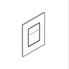 Arina betjeningsplade square chrome