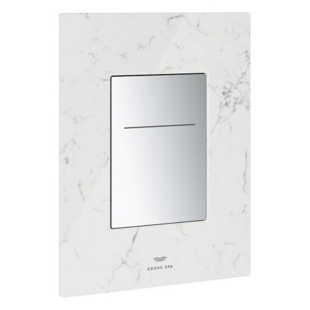Arina betjeningsplade square chrome