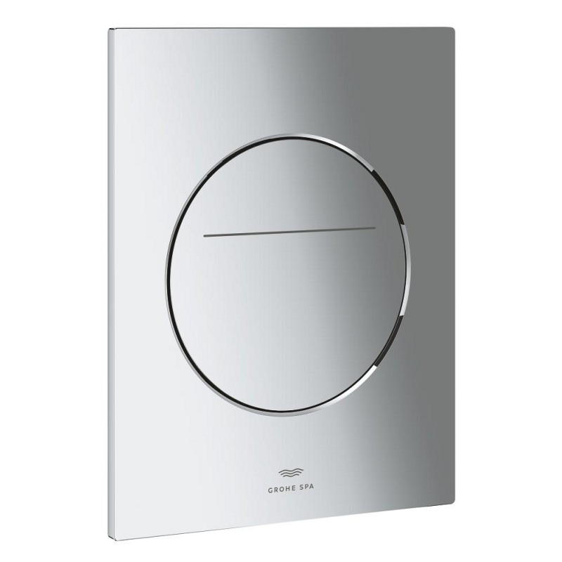 Arina betjeningsplade round chrome