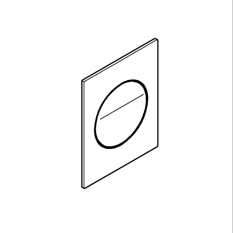 Arina betjeningsplade round chrome