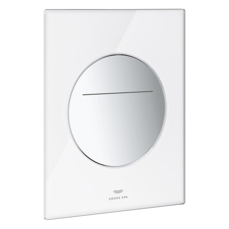 Arina betjeningsplade round chrome