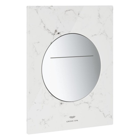Arina betjeningsplade round chrome