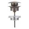 Push up bundventil, krom