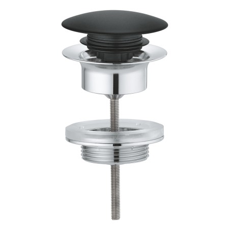 Push up bundventil, krom